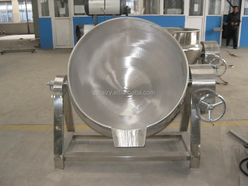 Tilting Steam Heater Jacket Kettle / Boiler Gas With Agitator Buy