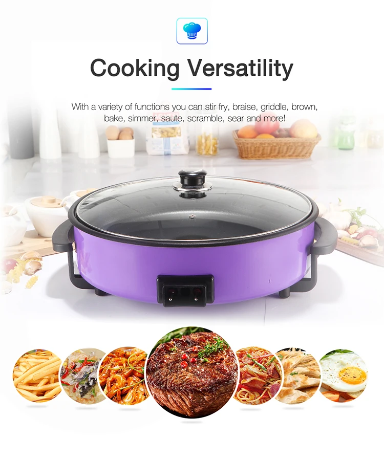 Multifunction 40cm Electric Grill Pan With 7cm Depth Buy Electric
