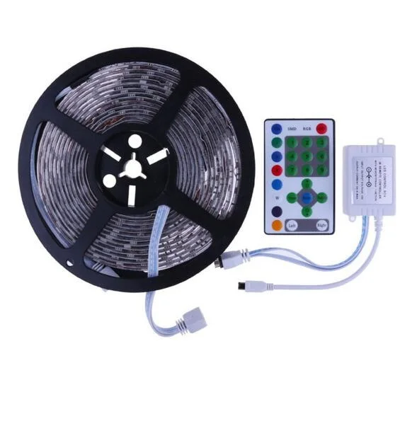 54LED/M 5M 5050 RGB Waterproof Dream Color Color Changing Kit Horse Race LED Strip light + 25 key Remote Controller