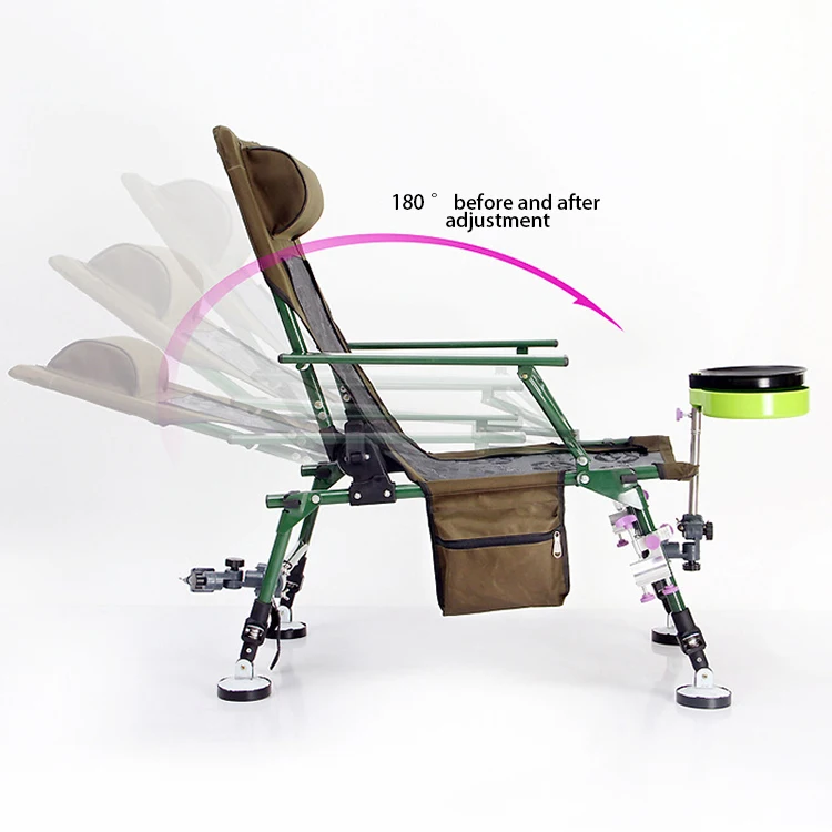 Good Quality Brown Outdoor Fishing Bed Chair Inflatable Fishing Chair