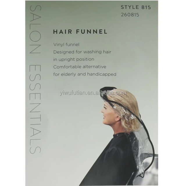 Vinyl Hair Shampoo Funnel Hair Coloring Hair Care Attachment Use