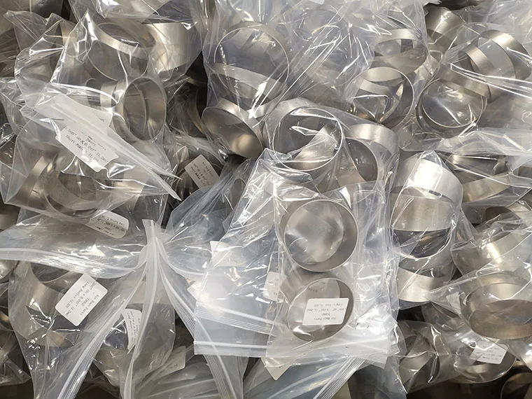 Factory supply ASTM B363 2" 2.5" 3" 3.5" 9 degree titanium pie cuts