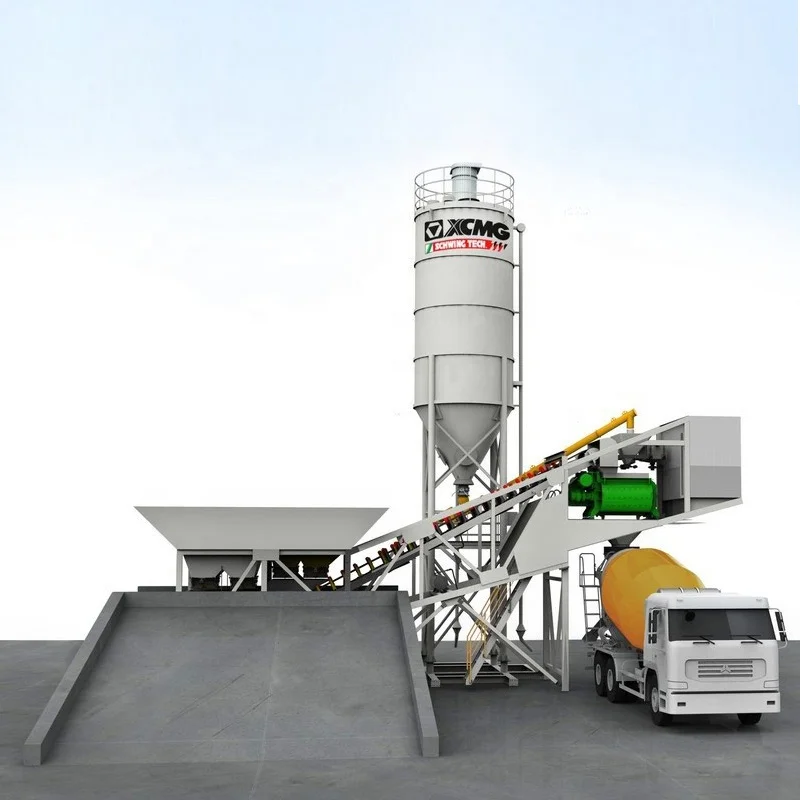 Top product mobile concrete batching plant for construction projet HZS60KY for sale