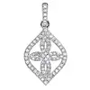 PES fashion jewelry! Micropave Diamond CZ Windows Grilles Pendant Necklace (PES3-1183)