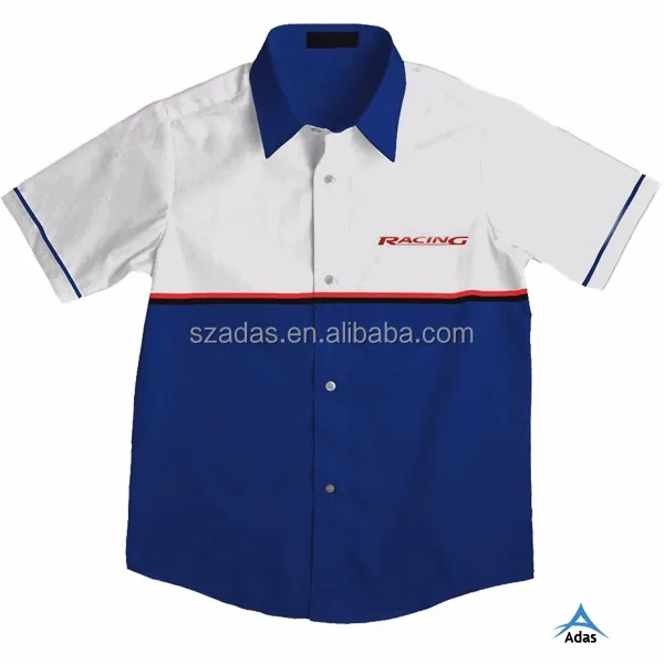 Slim Fit Pitcrew Shirts For Men,Racing Pit Crew Shirts Motorcycle