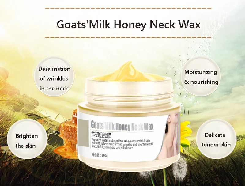 Anti Aging Serum Goat Milk Neck Mask Anti Wrinkle Neck Cream Firming Whitening Neck Cream Skin Care Lifting Firming Moisturizing