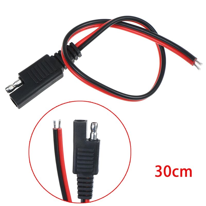 Battery Tender SAE DC Power Automotive DIY Connector Cable 300mm 2x0.75mm 30cm