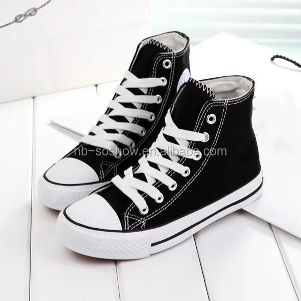 2018 Cheap Blank White Canvas High Top Shoe - Buy White Canvas High Top Shoe,Blank Canvas Shoes ...