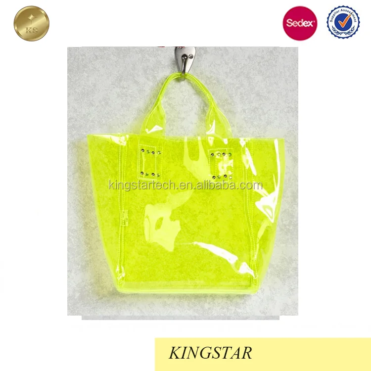 clear neon bag