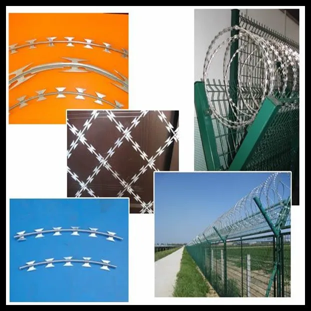 Razor Barbed Wire Wire High Tensile Strength Wire Cross Razor Iso9001