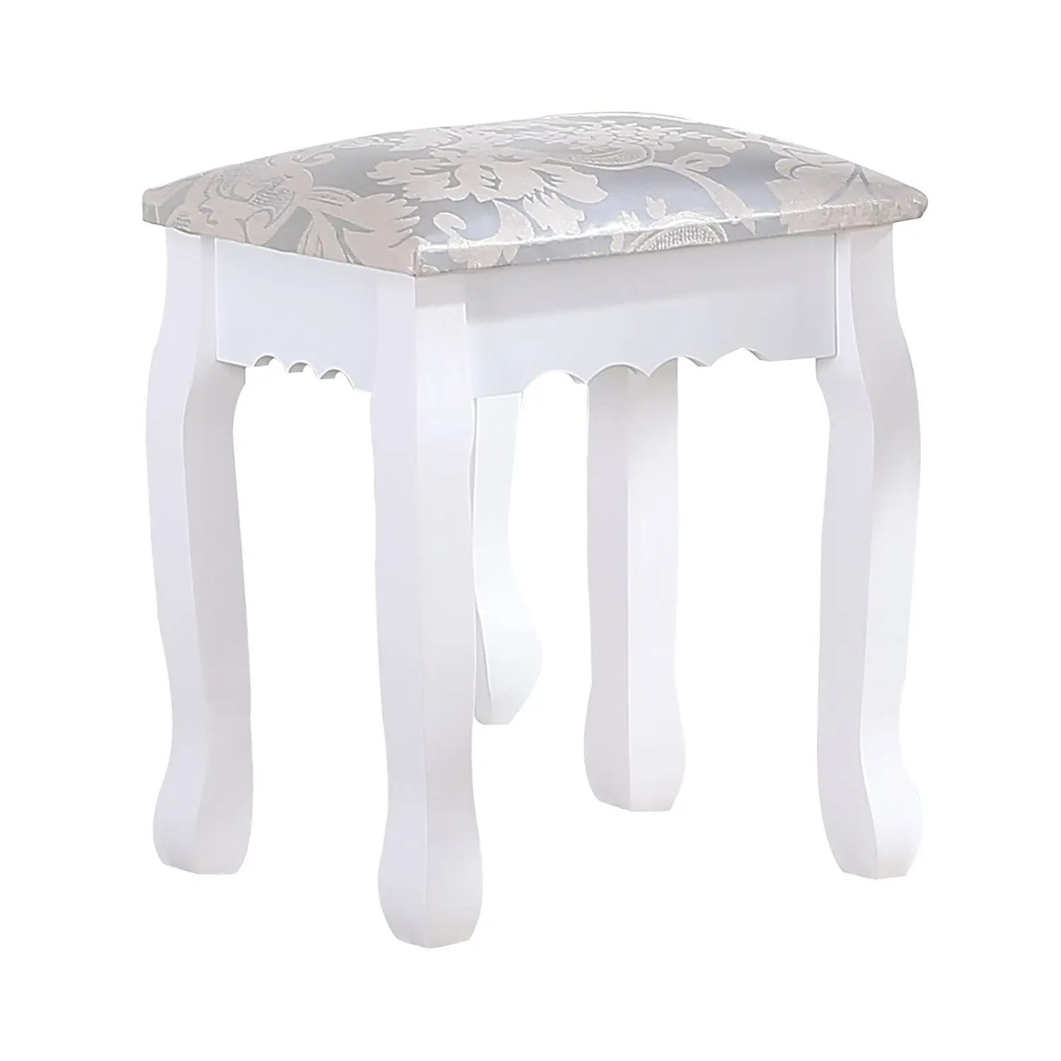 Details about   Upholstered Velvet Dressing Table Stool Chair Makeup Padded Bedroom Piano Stools 