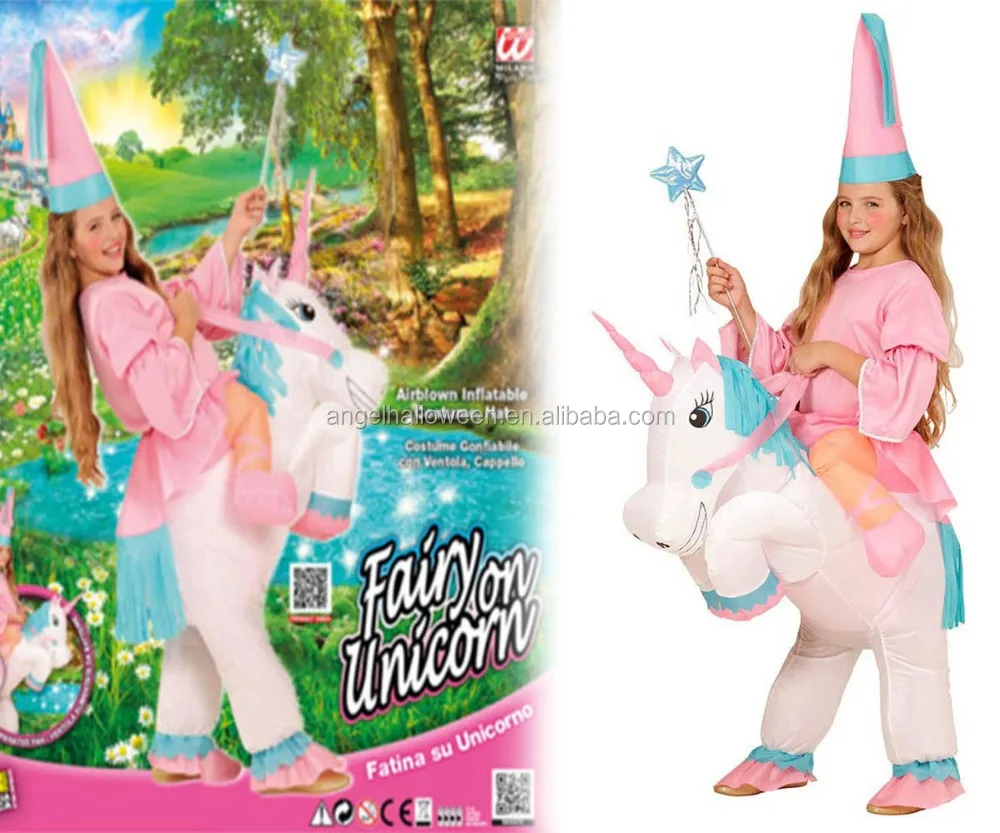 Girls Fairy Princess Riding Unicorn Costume Inflatable Pink Horse Fancy Dress Fc4015 Buy Unicorn Inflatable Inflatable Costume Fancy Dress Costume Product On Alibaba Com