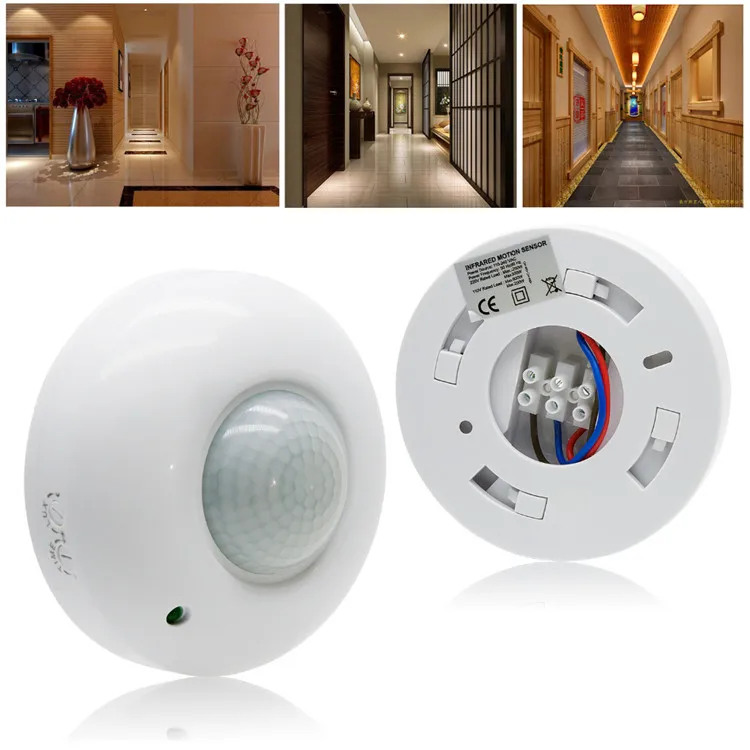 PIR Motion Sensor Socket Switch, 110V Electrical Outlet, ABS
