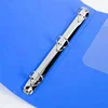 A4 size clear poly metal clips 3 rings binders file folder