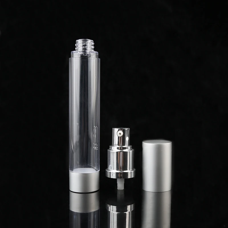 Download 15ml 30ml 50ml Silver Gold Airless Pump Glass Pet Cosmetic Bottle - Buy Airless Bottle,Airless ...