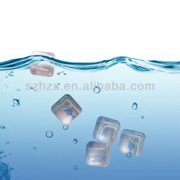 Transparent Clear 2.5*2.5cm Pvc Plastic Ice Cubes For Fresh Buy