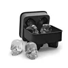 Hot selling in stock 3D food grade silicone skull sex clear ice cube tray