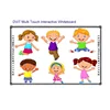 Optical Multi Finger Touch Smart Board Interactive Whiteboard with Wall Mount Brackets for Intelligent Classroom