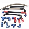 braided rubber oil fuel hose AN nylon end fittings