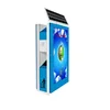 Super Slim Pole Mounted Light Box, Outdoor Double Sides Solar Lightbox and Trash Bin For Advertising