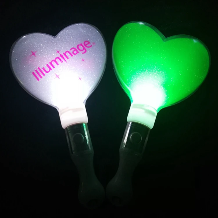 Battery Operated Led Glow Stick Heart Shape Led Light Stick - Buy Led ...