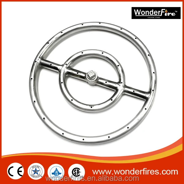 6 12 18 24 30 36 Stainless Steel Fire Pit Burner Ring Kit