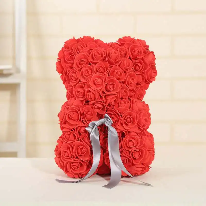 amor bear roses