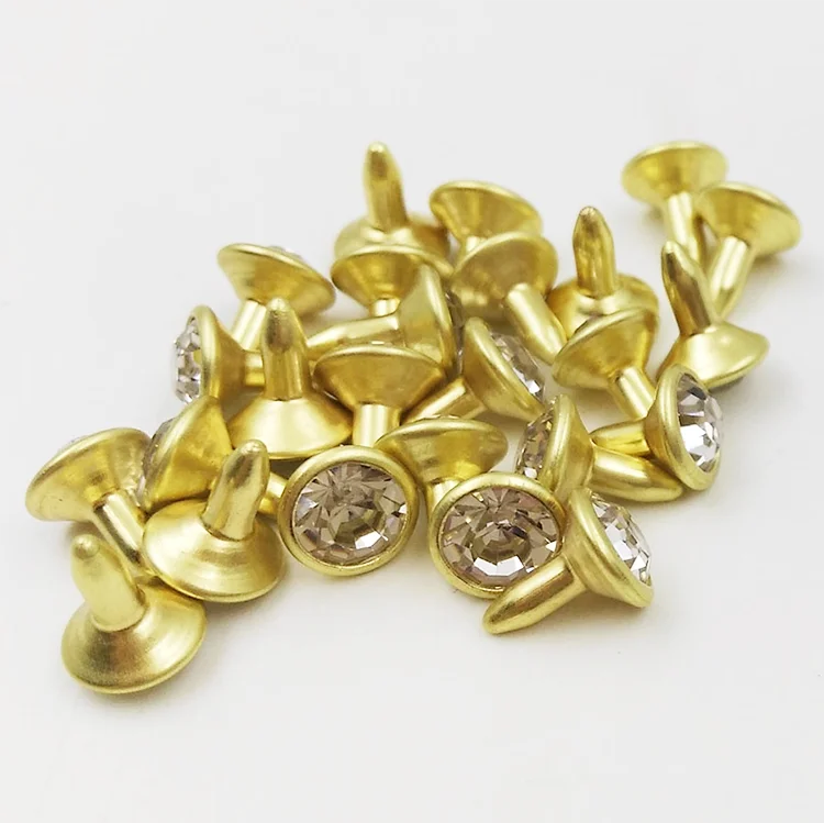 7mm Jeans And Leather Decorative Crystal Rhinestone Rivets Buy Metal