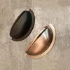 modern furniture cup shell shaped pull drawer handles