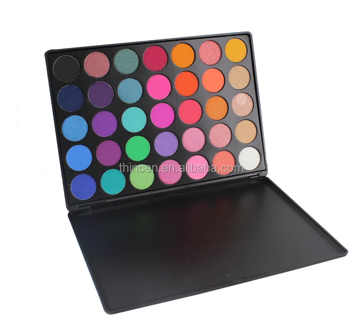 35 Color Mineral Makeup Private Label Pigment Eyeshadow Palette