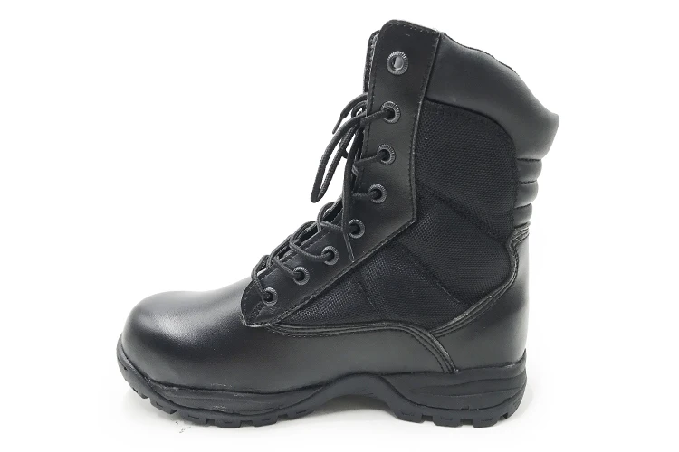 patent leather police boots