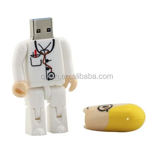 1/32/64/128/256/512MB 1/2/4/8/16/32/64/128GB cartoon character doctor shape promotional gift cheap usb flash drive - ANKUX.COM
