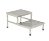 CY-H826 medical furniture two layers stainless steel hospital bed step stool patient footrest