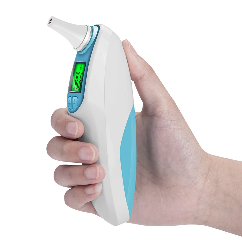 SZKIA 2 function in 1 electronic digital ear infrared thermometer / dual ear forehead thermometerlcd digital thermometer