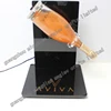 acrylic illuminated led sparkling gold wine bottle display rotating glorifiers stands