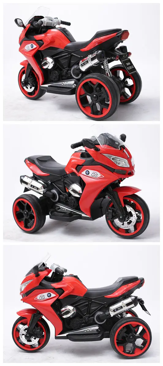 Best quality battery operated 3 wheels kids electric motorbike with flashing wheel