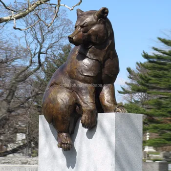 Life Size Outdoor Sitting Bear Animal Metal Statues For Garden Life Size Outdoor Sitting Bear Animal Metal Statues For Garden View Larger Image