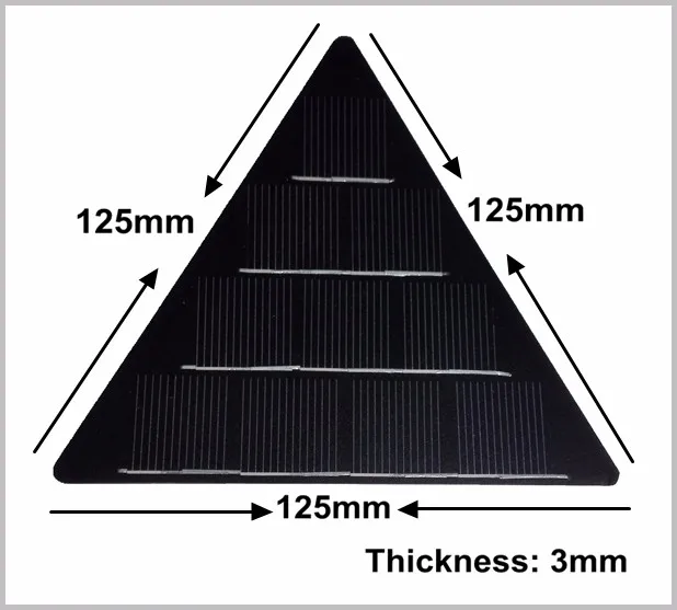 Multi application PET Laminated Triangle Shape Mono 1w Solar Panels OEM Multi application PET Laminated Triangle Shape Mono 1w Solar Panels OEM