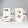 Latest design reusable exquisite stackable mug packed in gift box