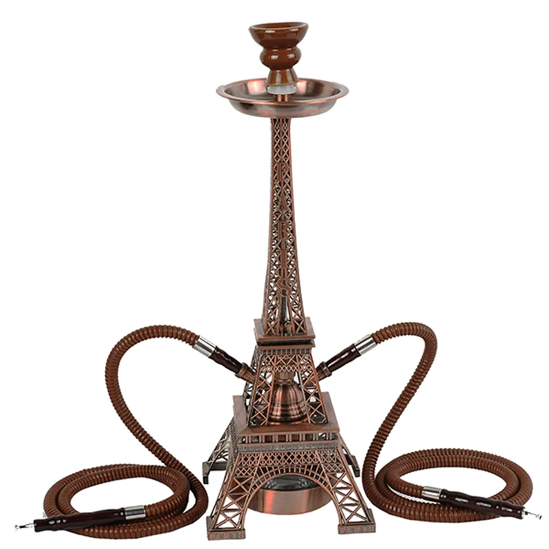 Wholesale Eiffel Tower Shisha Metal Single Pipe Nargile Hookah Buy