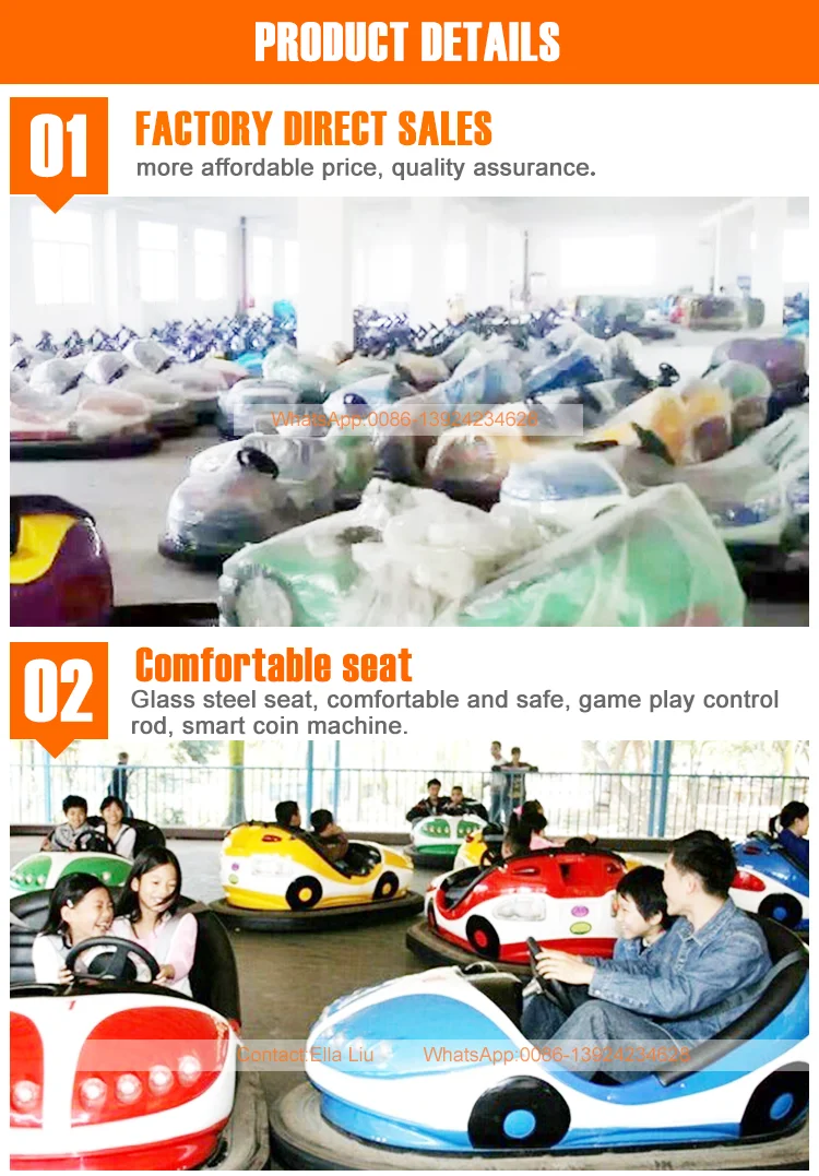 Threeplus coin operated kids electric bumper cars with jeux videos for sale