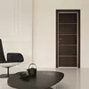 cheap wooden internal door 6 panel interior mdf doors with frame