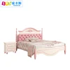 Latest cheap wood bed girls furniture sales 905