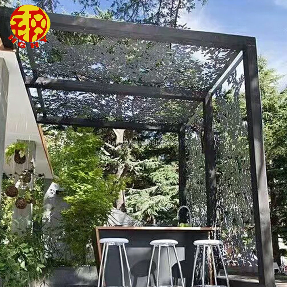 Stainless Steel Outdoor Wall Parion Laser Cut Carving Feature Stainless Steel Outdoor Wall Parion Laser Cut Carving Feature Decorative Metal Screens