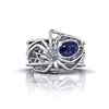 New Arrivals Women Men Animal Spider 925 Silver Ring Blue Sapphire Wedding Size 6-10 Fashion Jewelry