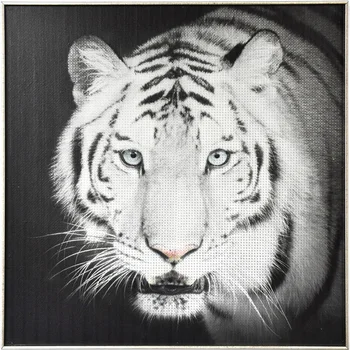 Handmade Oil White Tiger Painting For Home Decor Canvas Animal Handmade Oil White Tiger Painting For Home Decor Canvas Animal Of Paintings