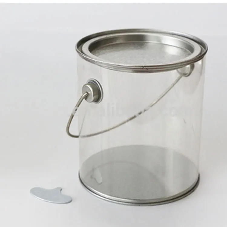 Wholesale Clear Plastic Paint Tin Cans For Food Canning,Empty Paint Can