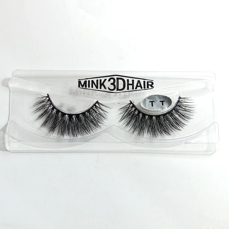 Wholesale private label clear invisible band 3d silk eyelashes