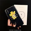 Happy Bear Silicone Transparent Soft Fashion WEB Celebrity Same Style Anti-scratch Phone Case for IPHONE 6 7 8PLUS XS XR XS MAX