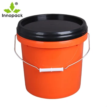 10l Plastic Barrel With Metal Handle And Lid - Buy 10l Plastic Barrel ...